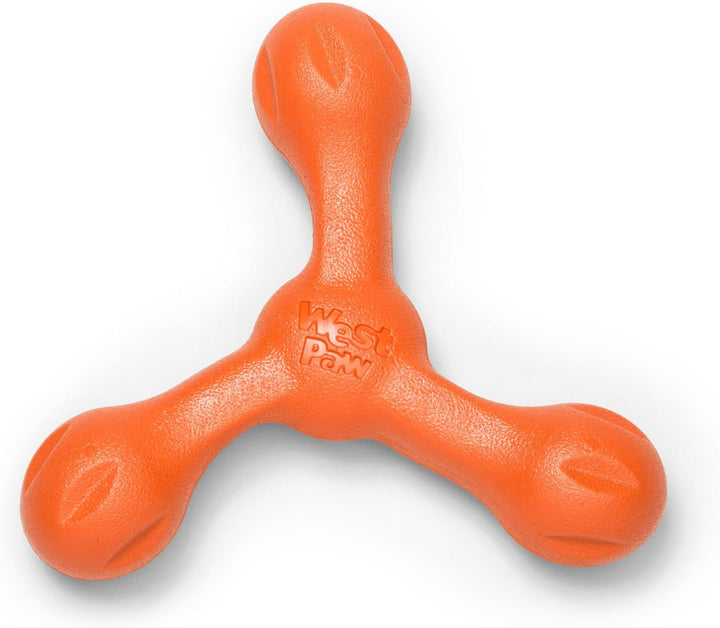 Zogoflex Air Skamp Tug-Of-War Stick Dog Chew Toy – Hollow, Squishy Interactive Toy for Dogs, Puppies – for Chewing, Catch, Carry, Fetch, Dishwasher Safe, Latex-Free, Large 8.5", Melon